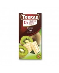 XOCOLATA BLANCA-KIWI S/A DE 75 GRMS. TORRAS