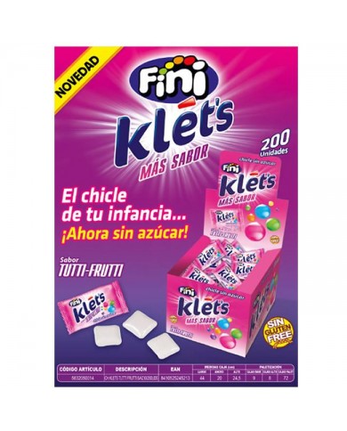 CHICLE TUTTI KLETS S/A FINI