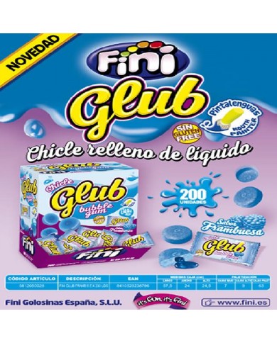 CHICLE GLUB FRAMBUESA FINI