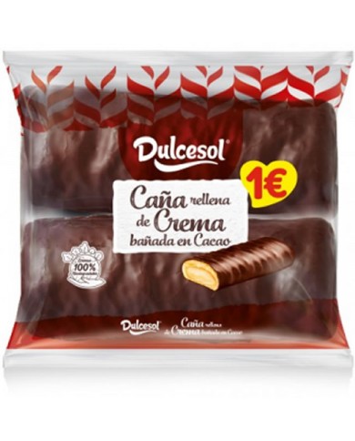 CAÑA CREMA-CHOCO 1€ DULCESOL